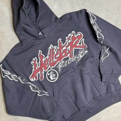 Hellstar Hoodie Chrome Records Hearts Denim Jeans Tears Hooded Jacket World Tour Coat Small S Medium M Large L XL Sweater 