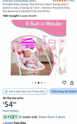 Baby girl swing