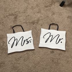 Wedding Engagement Mrs And Mr Sign
