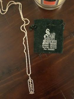 SAAD Silver Mith sterling silver necklace from Egypt.