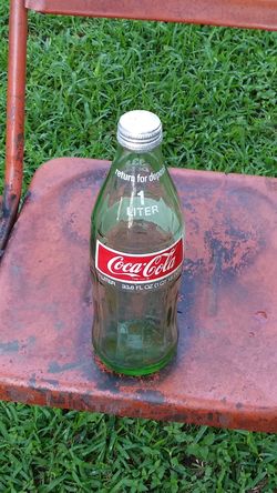 Vintage 1 L glass container Coca-Cola bottle