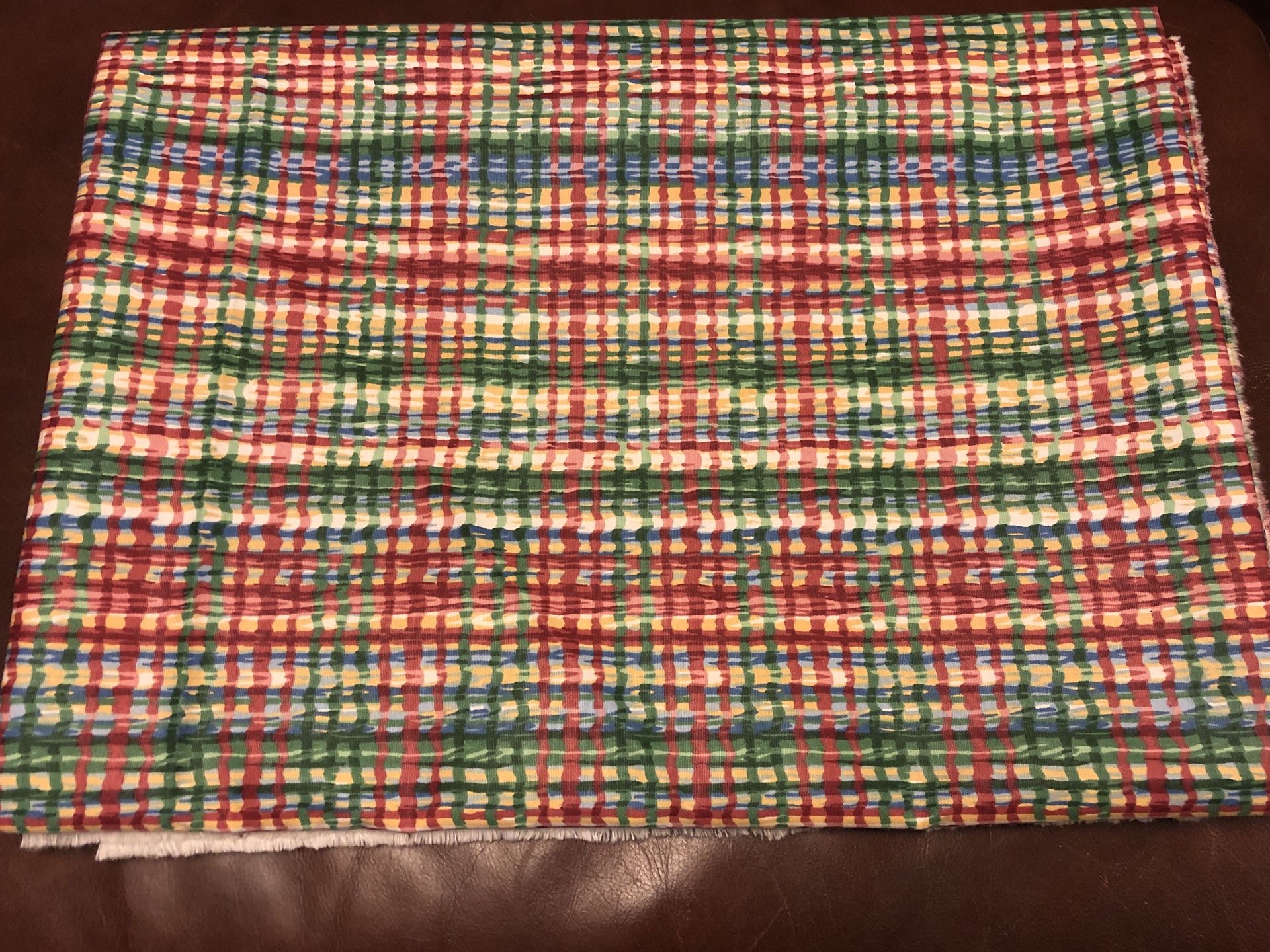 Springtime Fabric - Abstract Plaid