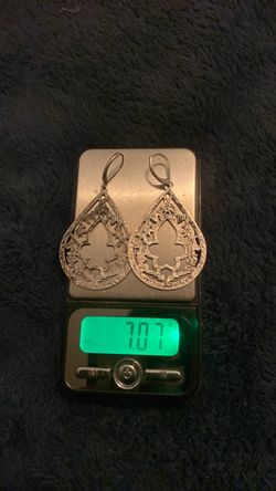 Vintage Taxco Mexican Silver stamped lattice drop earrings