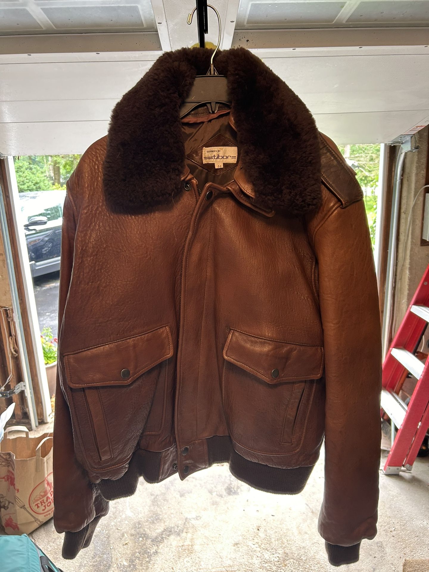 Leather Jacket Vintage Size:44