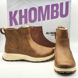 Khombu Dusk Ladies All Weather Boot With Memory Foam Brown