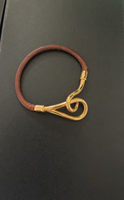 H. Leather Bangle