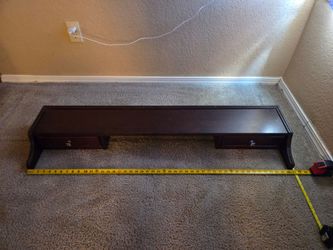 Wooden Monitor Riser / Desk Hutch Shelf
