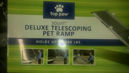 Like new "TOP PAW BRAND" Deluxe telescoping pet ramp
