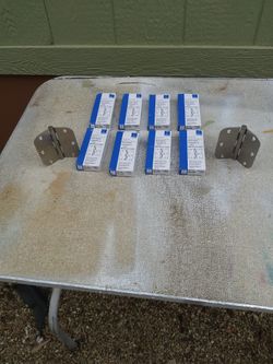 Brushed Nickel Door Hinges