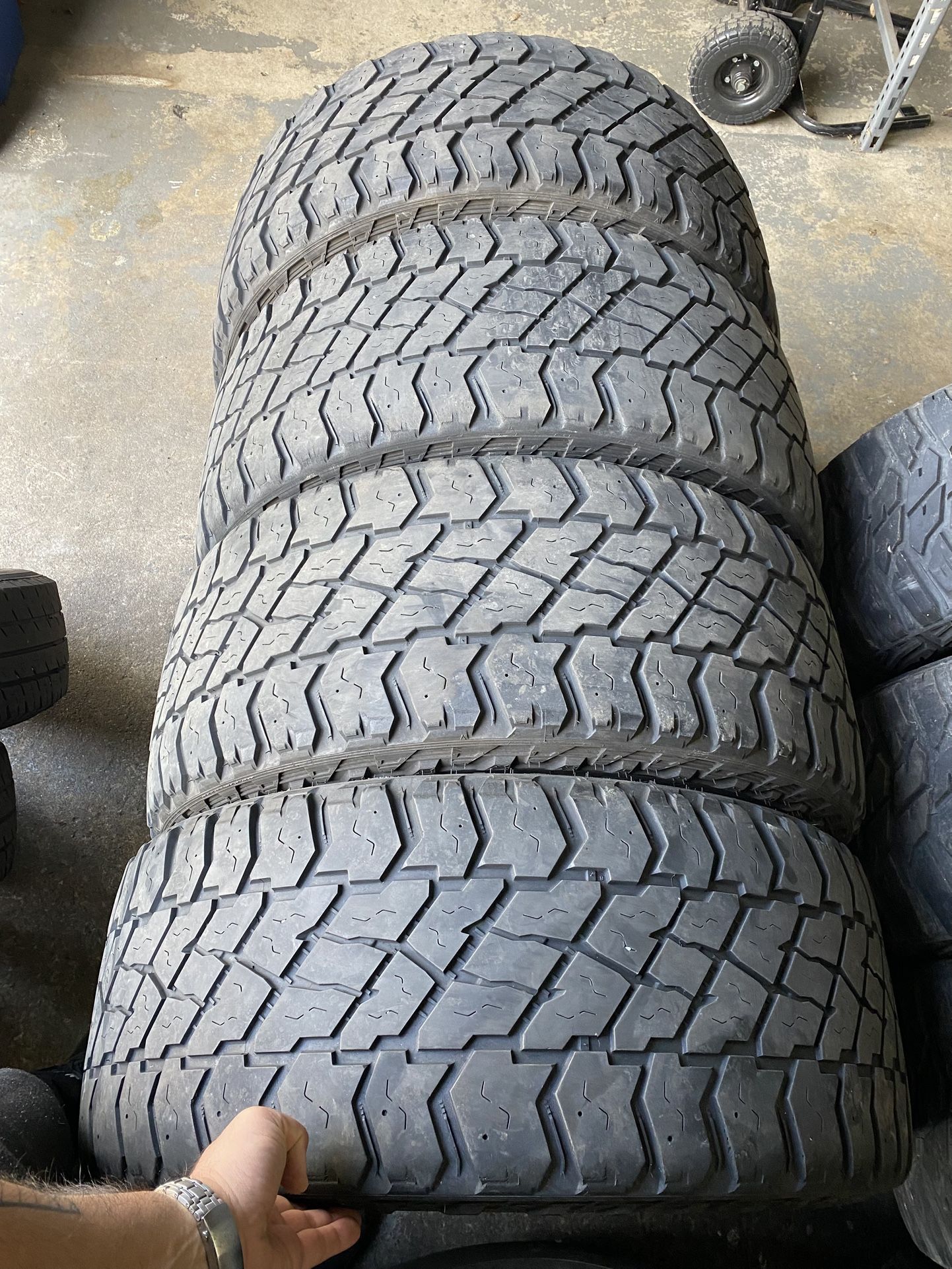 4) 305/55/20 Cooper Discoverer S/T Maxx Tires. Tread measures 7-9/32 Load Range E DOT 3518 $450 for 4 I carry other sizes