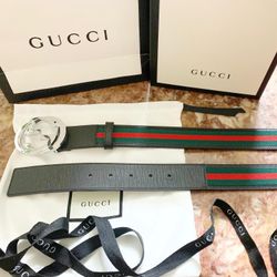 Gg Black Signature Belt 