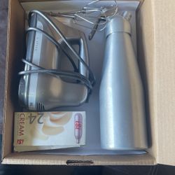 Whip Dispenser And Kitchen Aid Hand Mixer 80.00
