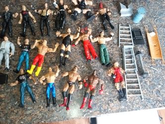 1(contact info removed) WWE Wrestling Figures Lot