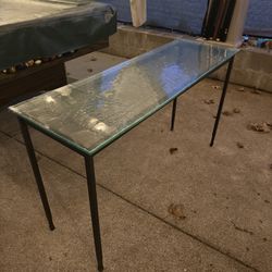 Glass Entryway Table 