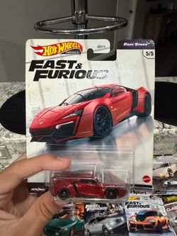 Hot Wheels 1:64 Fast & Furious W (DAMAGED) Motors Lykan Hyper Sport Model Car -l