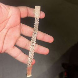 Iced Out Gold Cuban Bracelet 