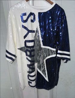 Dallas Cowboys Inspired Sequin Jerseys - Tunic/Dress