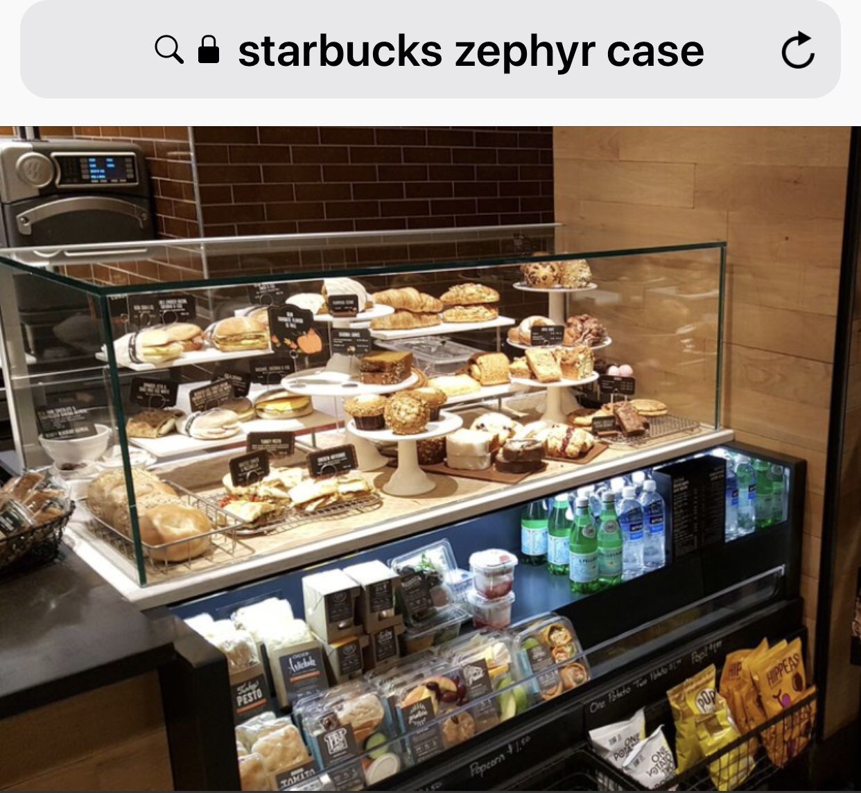 Starbucks Zephyr Pastry Case and Cooler