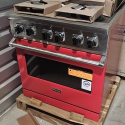 Viking 30" Gas Range In Red.  I Still Have The Box 