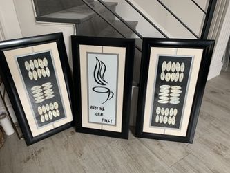 Three panels wall art