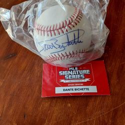 Dante Bichette Autographed Baseball