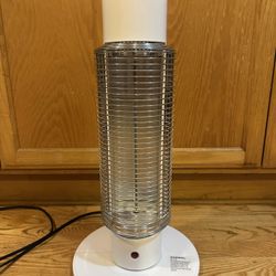 Sengoku HeatMate Portable Instant Heat Graphite Medium Tower Electric Heater for Small Areas 420W