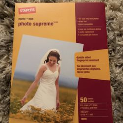 Staples Photo Supreme Matte Paper