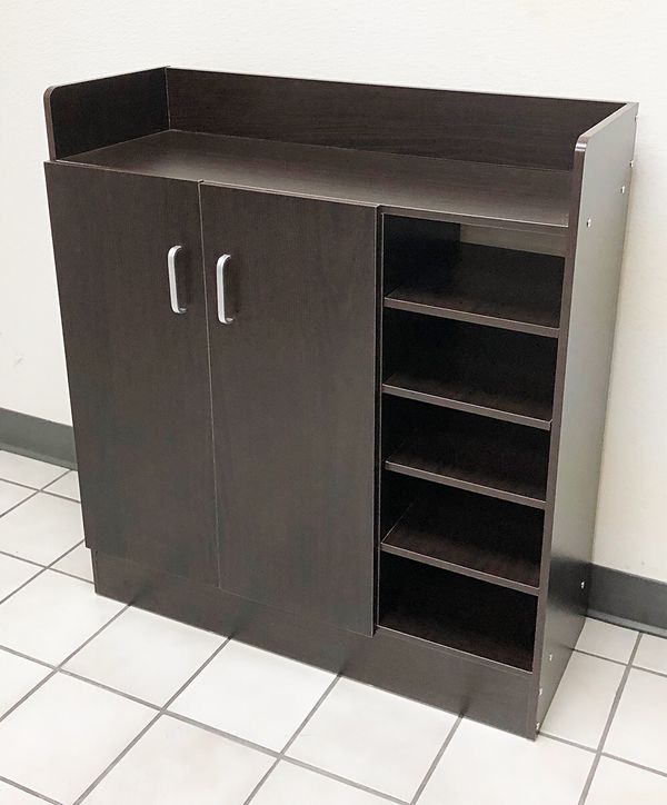 New 50 Shoe Storage Cabinet 6 Shelf 18 Pair Shoes Organizer New 50 Shoe Storage Cabinet 6 Shelf 18 Pair Shoes Organizer Entryway Stand Black Walnut 35 X12 X32 For In South El Monte Ca Offerup