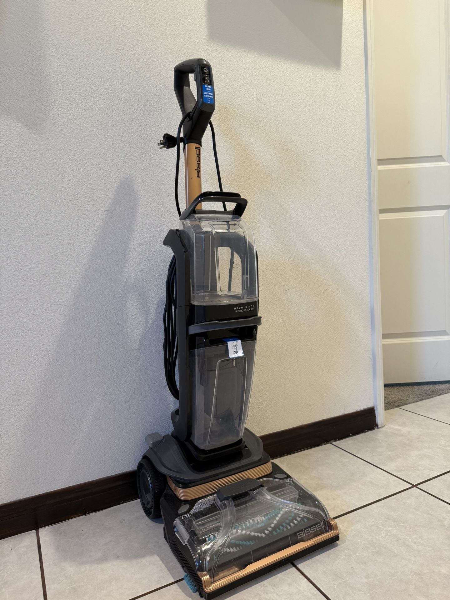 BISSELL - Revolution Hydrosteam Pet Corded Upright Deep Cleaner - Titanium/Copper Harbor