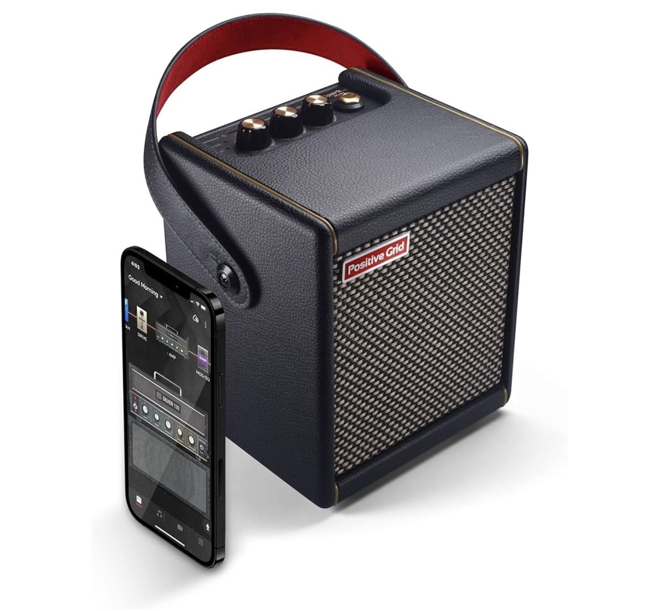 New Positive Grid Spark Mini 10W Small Smart Guitar Amp & Bluetooth Speaker Pickup Fontana Costco 