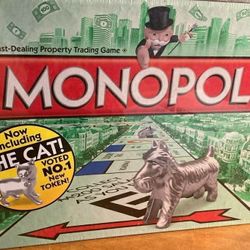Brand New Factory Sealed Monopoly Board Game w/ New Cat Token

