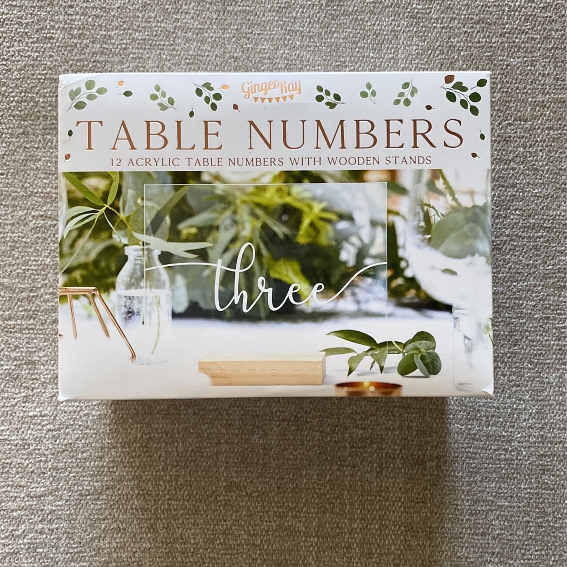 Acrylic Table Numbers / Wedding/Party