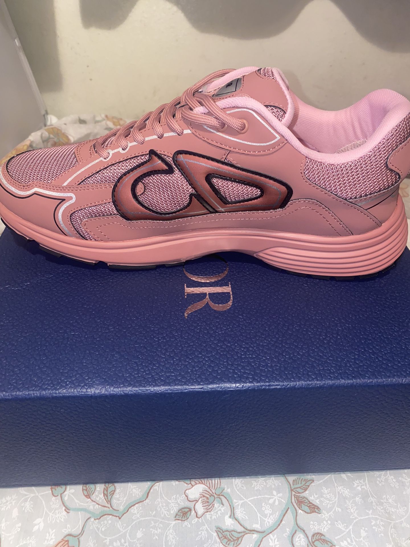 New Pink Dior Trainer Sneakers Size