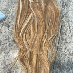 Blonde Hair Extensions Clip On