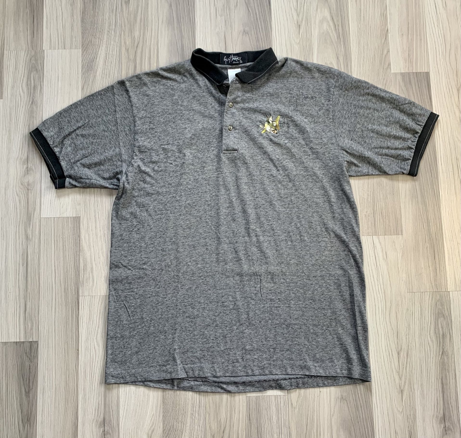 VTG Guy Harvey Autographed 90s Polo Shirt Mens Good Condition