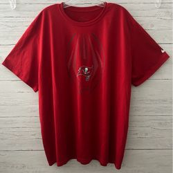 Nike Tampa Bay Buccaneers T Shirt Mens 2XL Red NFL Football Graphic Tee