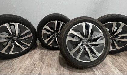 Four tires three rims