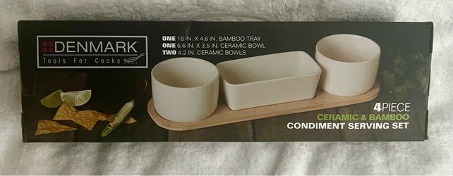 4 Piece Condiment Set