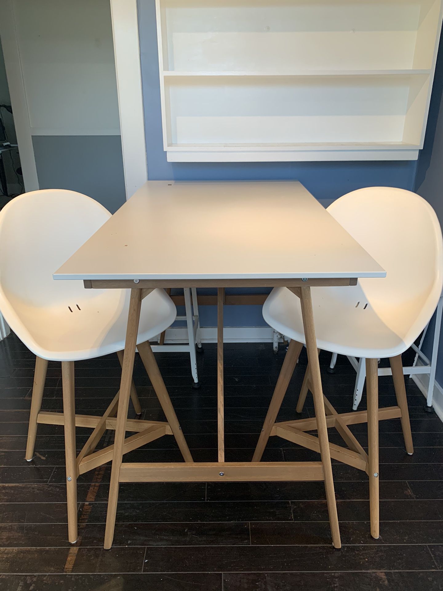 Ikea dining or breakfast nook table and two chairs