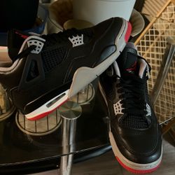 Jordan 4 Bred Size9.5 