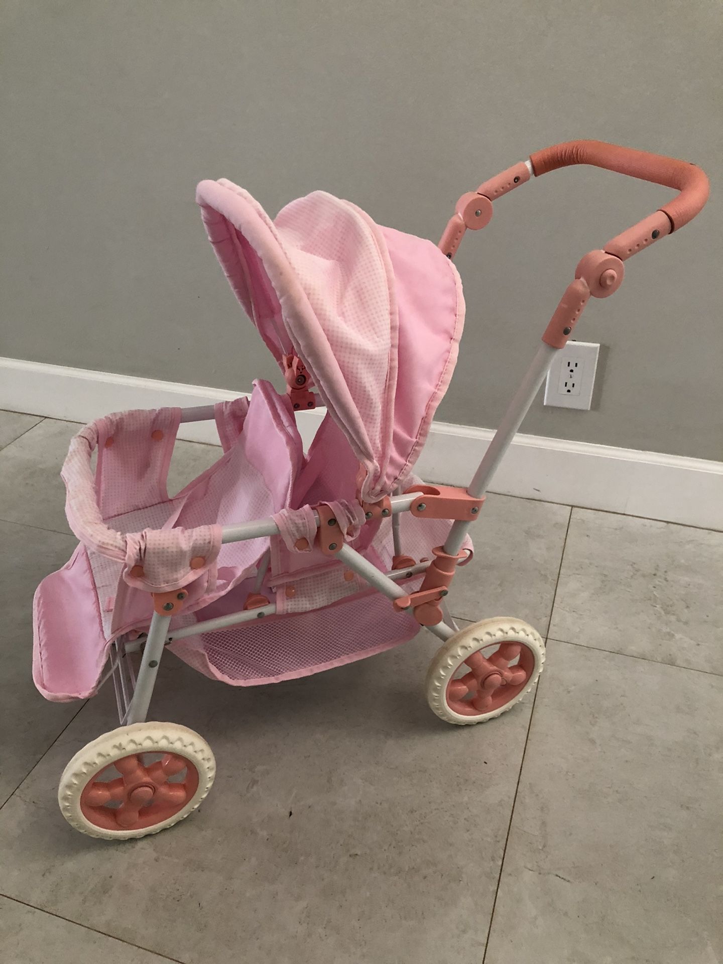 Doll double stroller