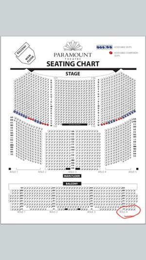 Paramount Seating Chart Aurora Il