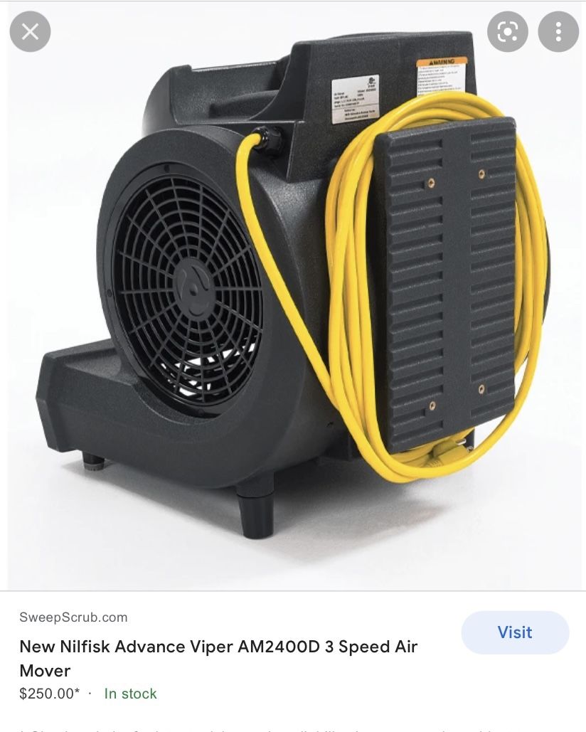 Nilfisk Advance Viper Blower AM 24000 Almost New Used A Couple Of Times Only Was $250