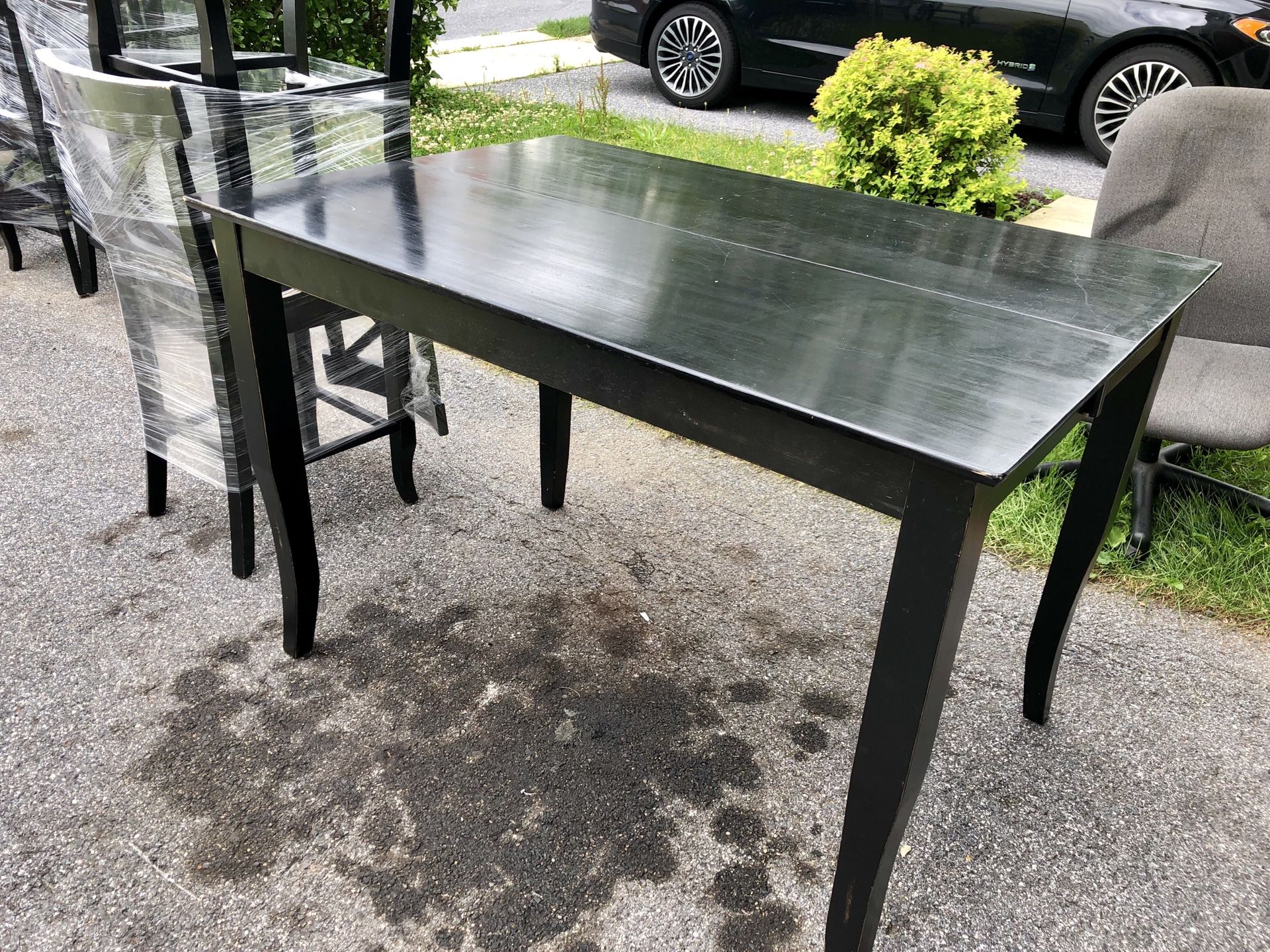 High Top Black Pub Table