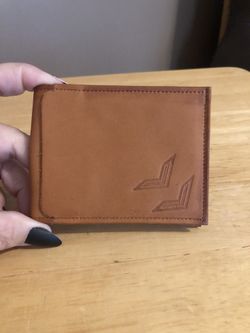 English leather thin wallet