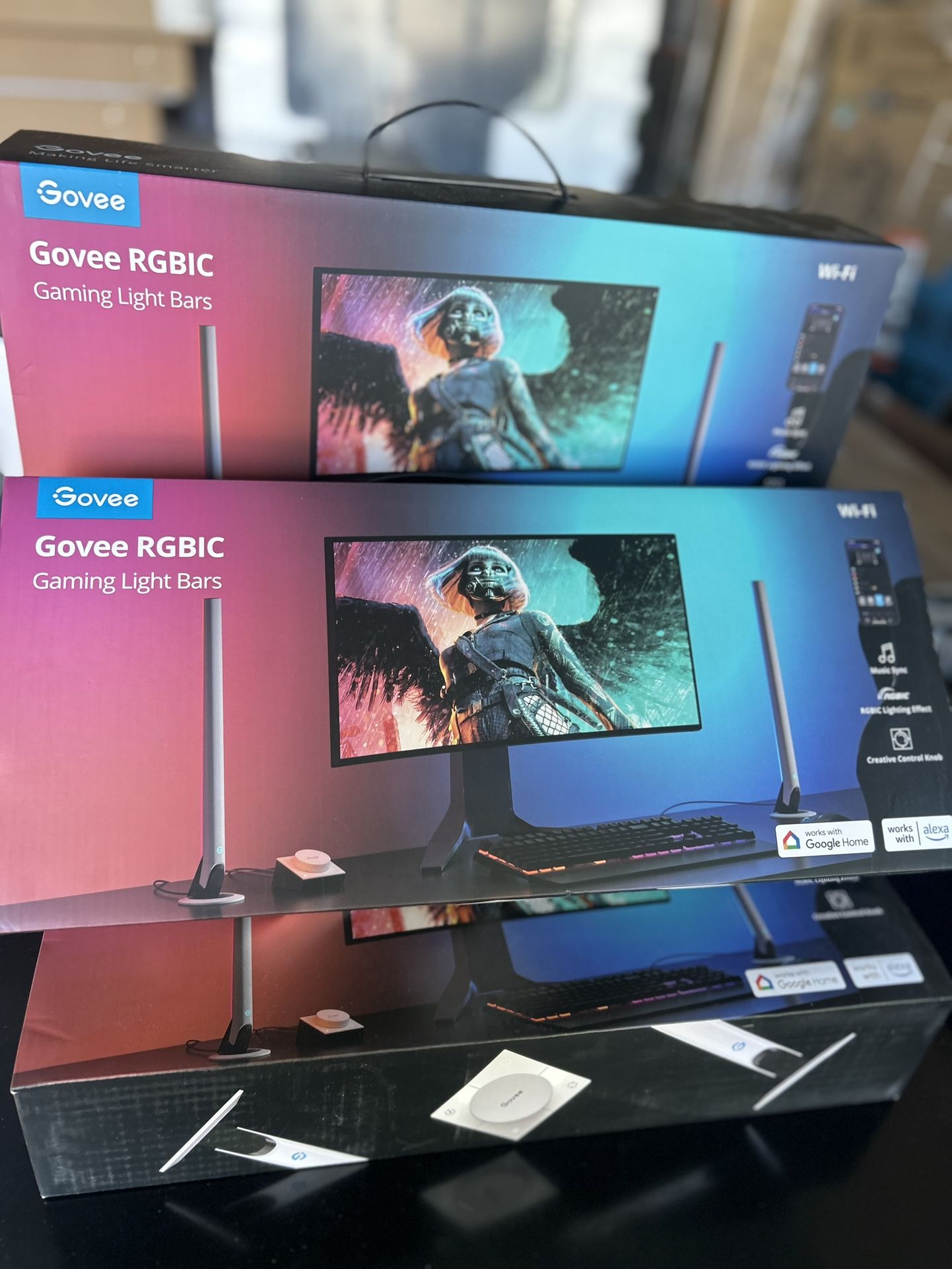 Govee RGBIC Gaming Light Bars: Wi-Fi Home Theater Bias Lighting