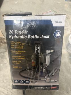 PITTSBURGH 20 Ton Air/Hydraulic Bottle Jack