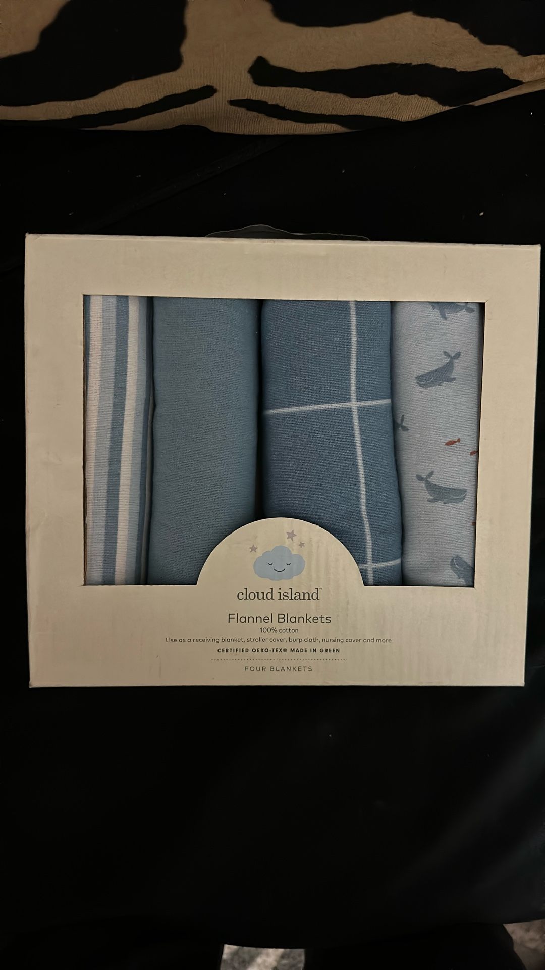 Flannel Blankets (4) Blue