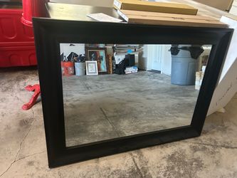 Large IKEA Black Hemnes Mirror 43x31