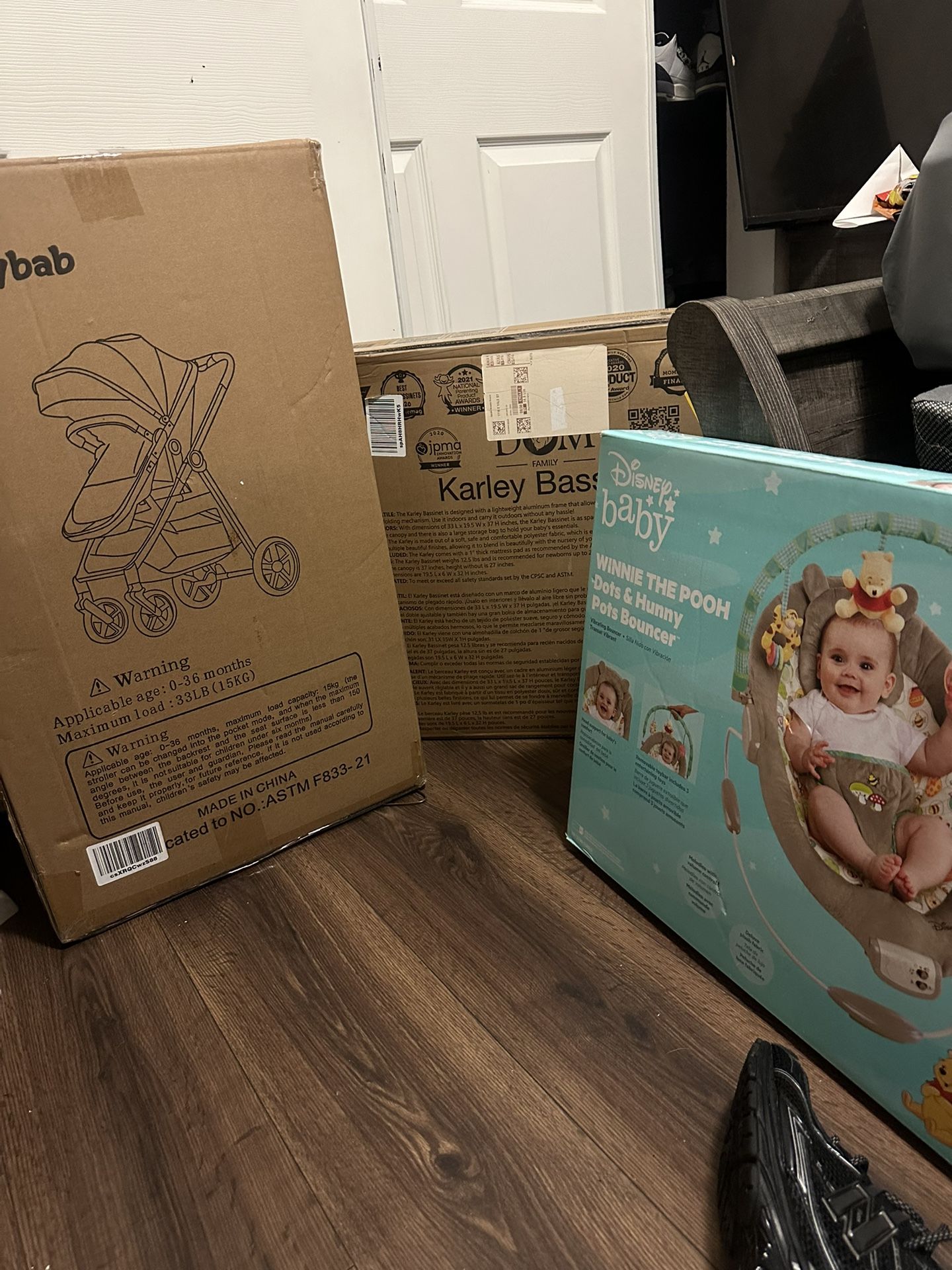 baby bundle bassinet swing and stroller